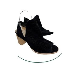 Cole Haan Callista Bootie 10 Perforated Sling back Suede boots